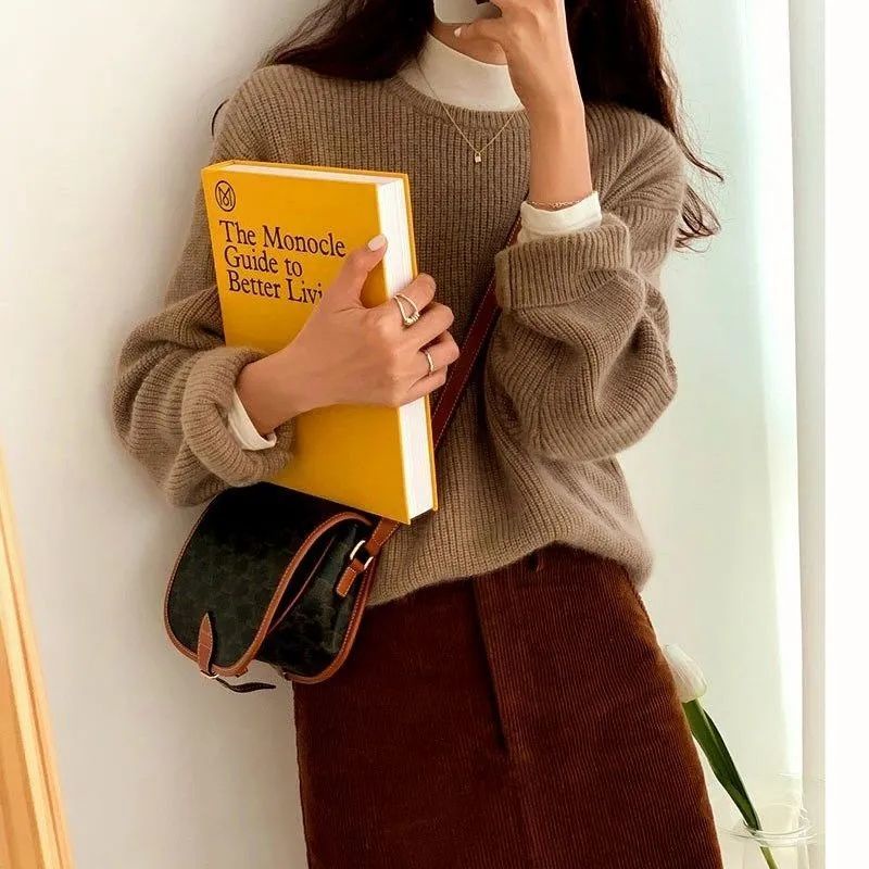 Áo tay dài dáng rộng thời trang Hàn Quốc cho nữ