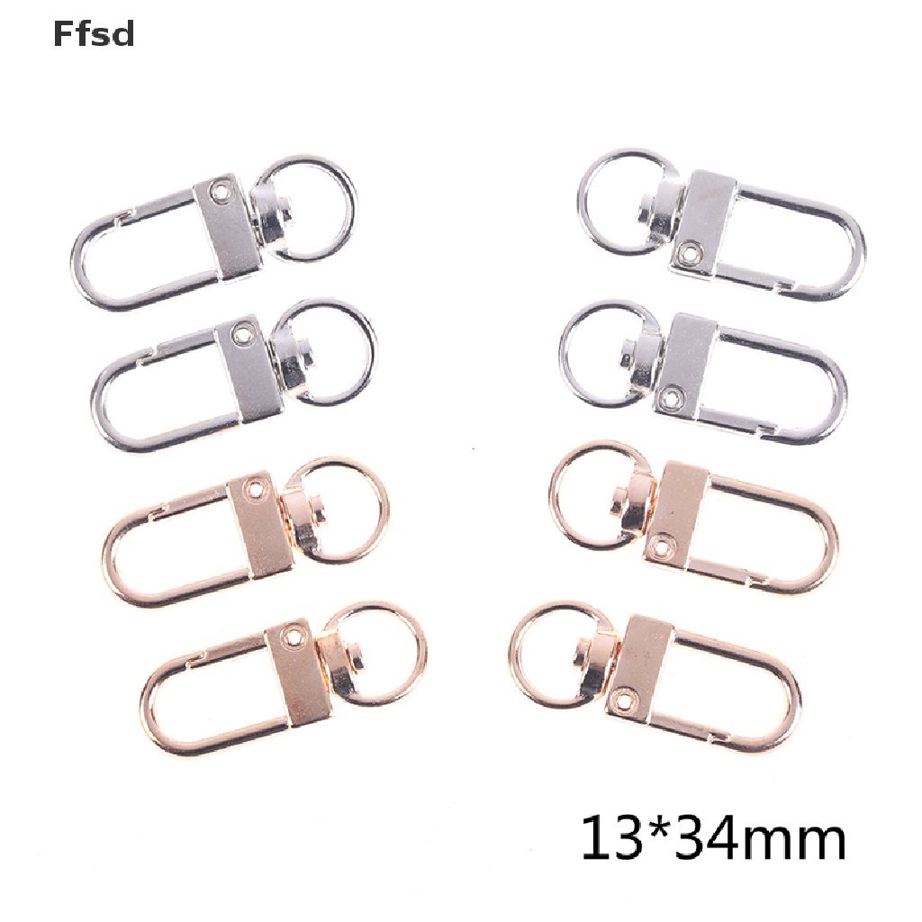 Set 10 móc khóa làm đồ trang sức thủ công cỡ 13 * 34mm