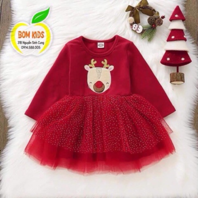 DEAL SỐC 50%] VÁY NOEL CHO BÉ GÁI CỰC XINH
