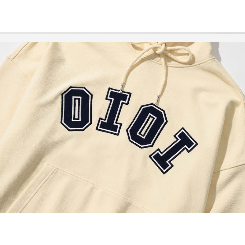 Áo Khoác Hoodie Nỉ OIOI Form Rộng Unisex Nam Nữ Ulzzang