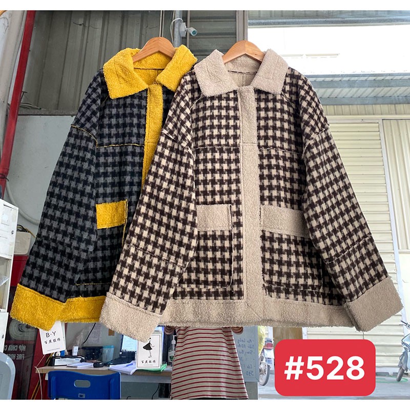 Áo Khoác Dạ Lót Lông Cừu Hàng Quảng Châu M528-Teen 888