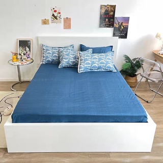 Bộ Drap & Chăn Phao Cotton Poly Dior Xanh