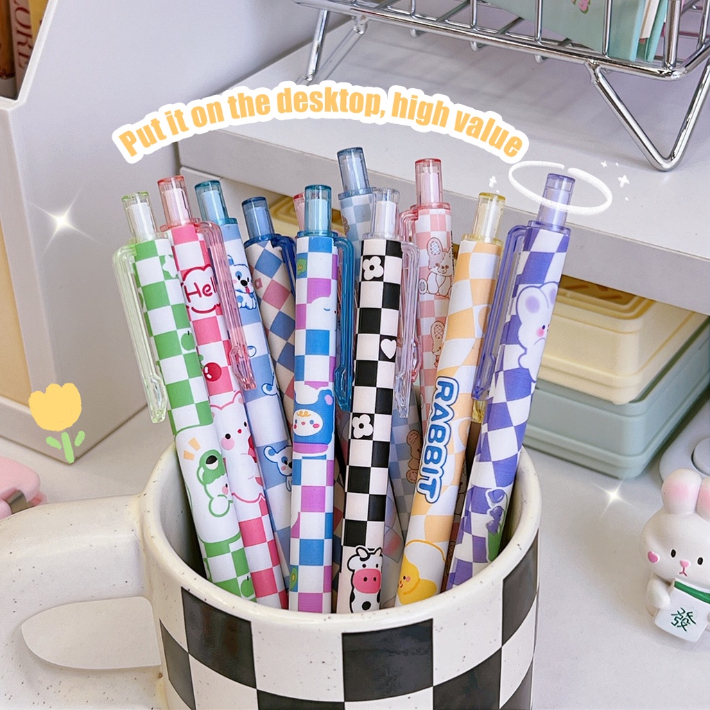 Bút Mực Nước 24h W & G 6 Có Hộp In Hình Hoạt Hình Dễ Thương