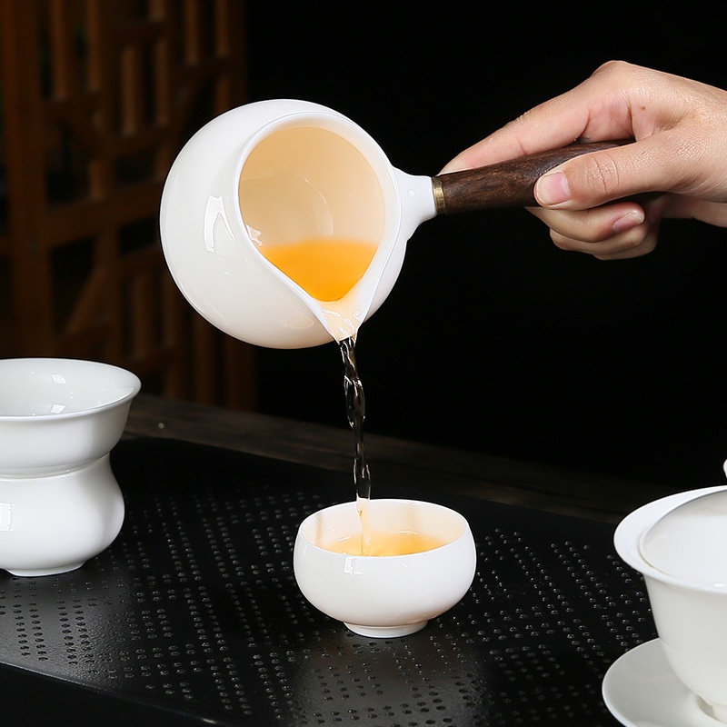 Tống Chuyên Trà Bằng Sứ Trắng Bạch Định Cảnh Đức Trấn