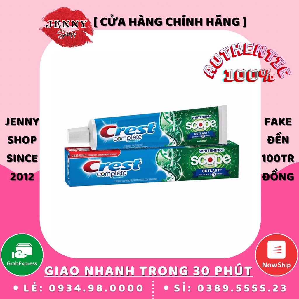 Kem Đánh Răng Crest 3D White Advanced Whitening