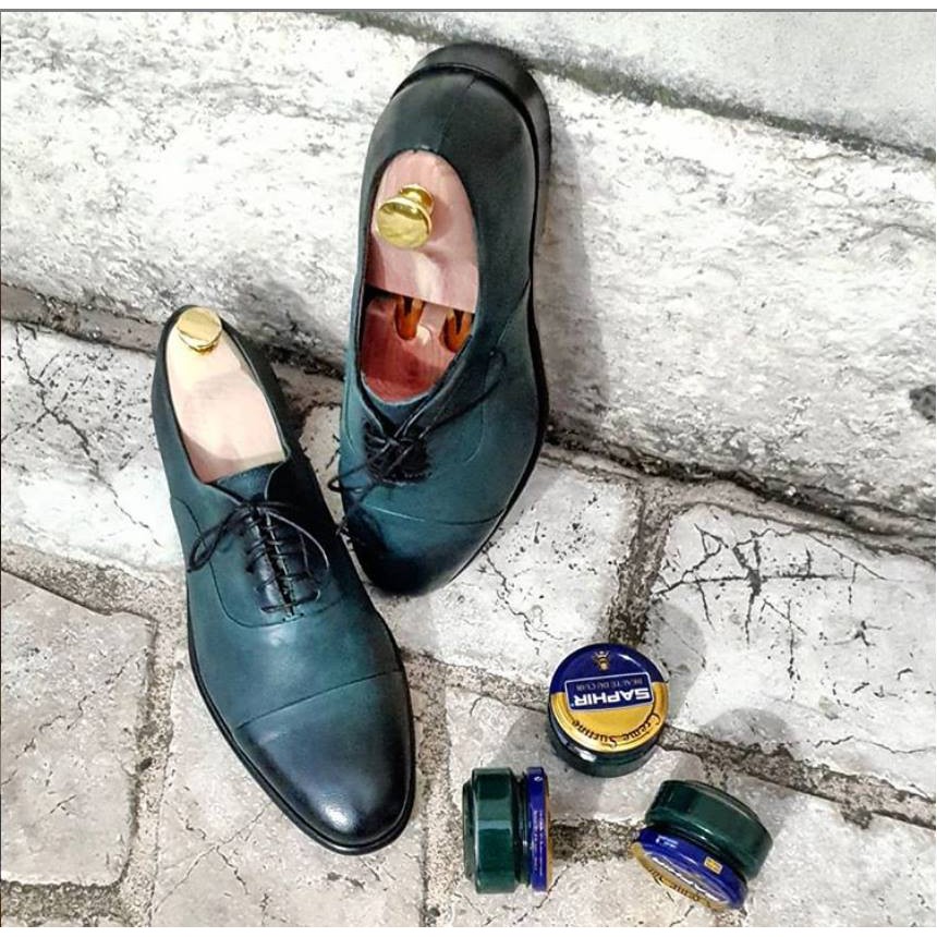 Xi đánh giày màu xanh lá đậm - dark green, đánh đồ da