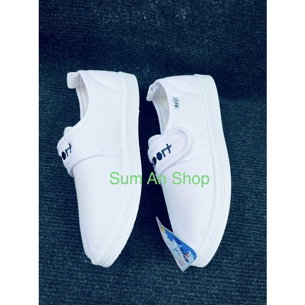 GIÀY THỂ THAO VẢI TRẮNG DÁN NỮ ASIA