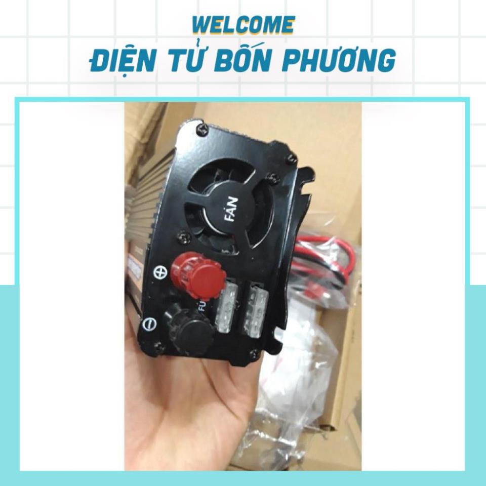 Bộ chuyển đổi nguồn điện từ 12V lên 220V công suất 1000W BYGD, Bộ Kích Điện 12V lên 220V