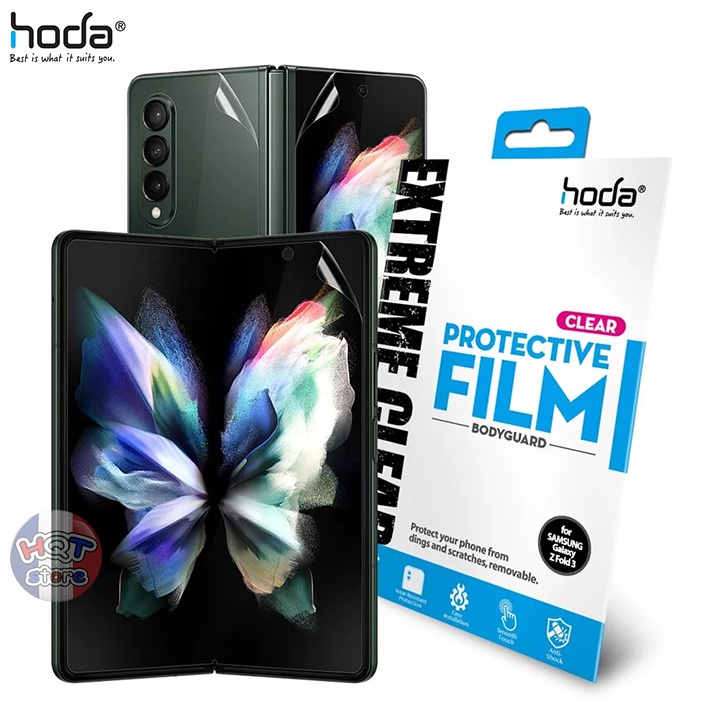 Bộ dán full trong suốt PPF HODA Extreme Clear Samsung Z Fold 3 full màn hình mặt lưng