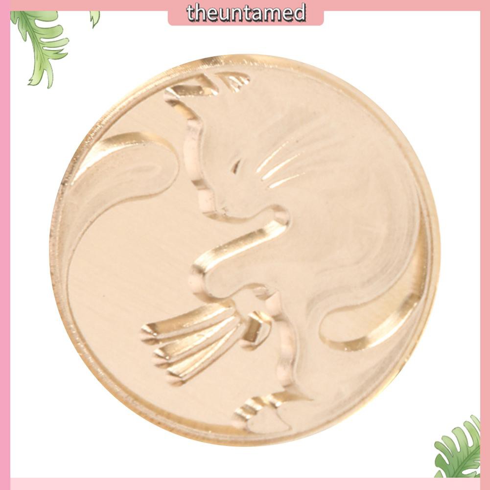 Đầu con dấu sáp 30mm DIY bằng đồng phong cách cổ điển để trang trí lưu bút/nhật ký/album ảnh DIY