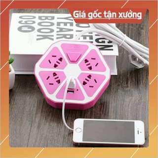 [HOT+FREE SHIP] Ổ cắm điện trái cam 2 cổng USB