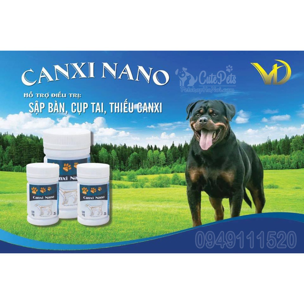 Canxi Nano hộp 150 viên Hấp thụ gấp 200 lần so với Canxi thường dành cho chó - CutePets