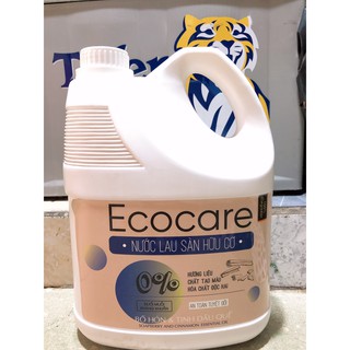 Nước lau sàn hữu cơ bồ hòn tinh dầu Quế can 4L - Ecocare 100% Organic