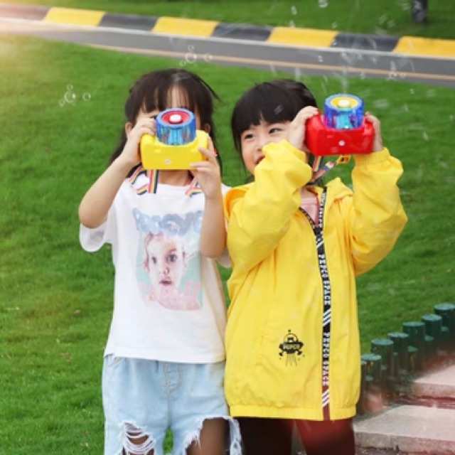 Đồ chơi Máy ảnh tạo bong bóng phát nhạc cho bé