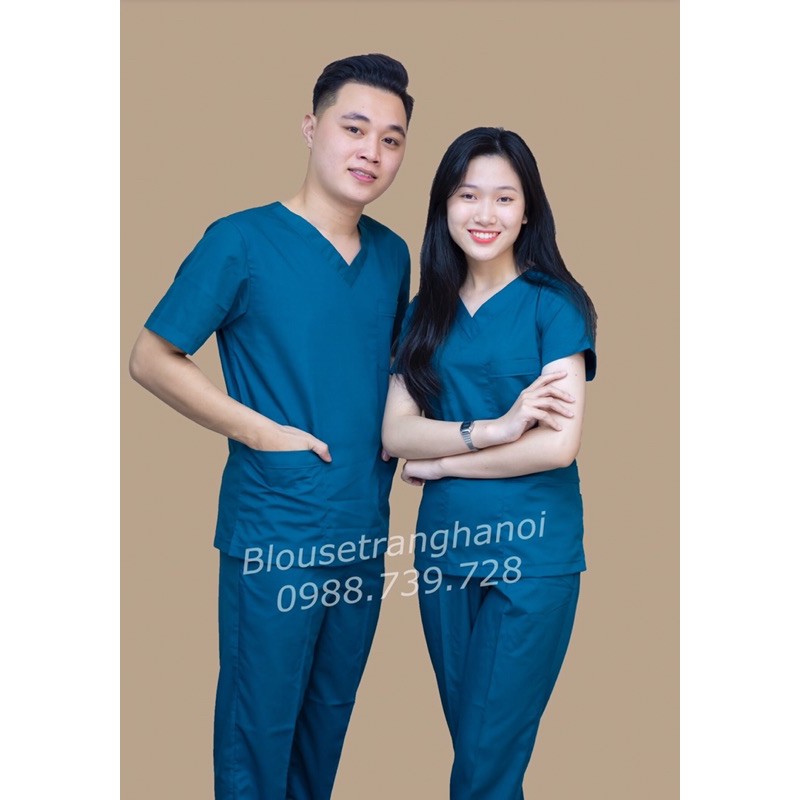 Áo blouse, bộ scrup kĩ thuật viên cho bác sĩ