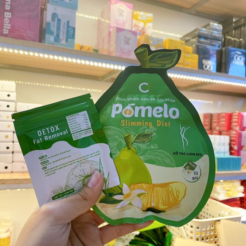 Kẹo bưởi giảm cân Pomelo tặng detox