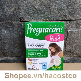 Viên uống Pregnacare Plus Omega-3 56 viên Vitamin Bà Bầu omega 3