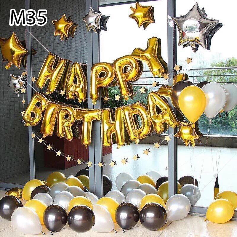 [Ảnh thật] Set trang trí sinh nhật lung linh HPBD (COMBO 83)