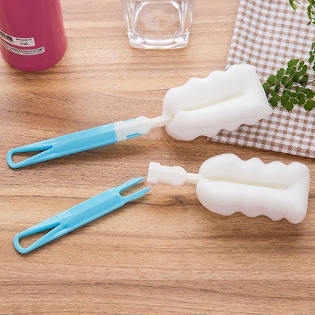 Que Rửa Cốc, Bình Sữa Mút Tiện Dụng - Que Rửa Cốc Bọt Biển Mẫu Mới 88111 Baonhishop2202