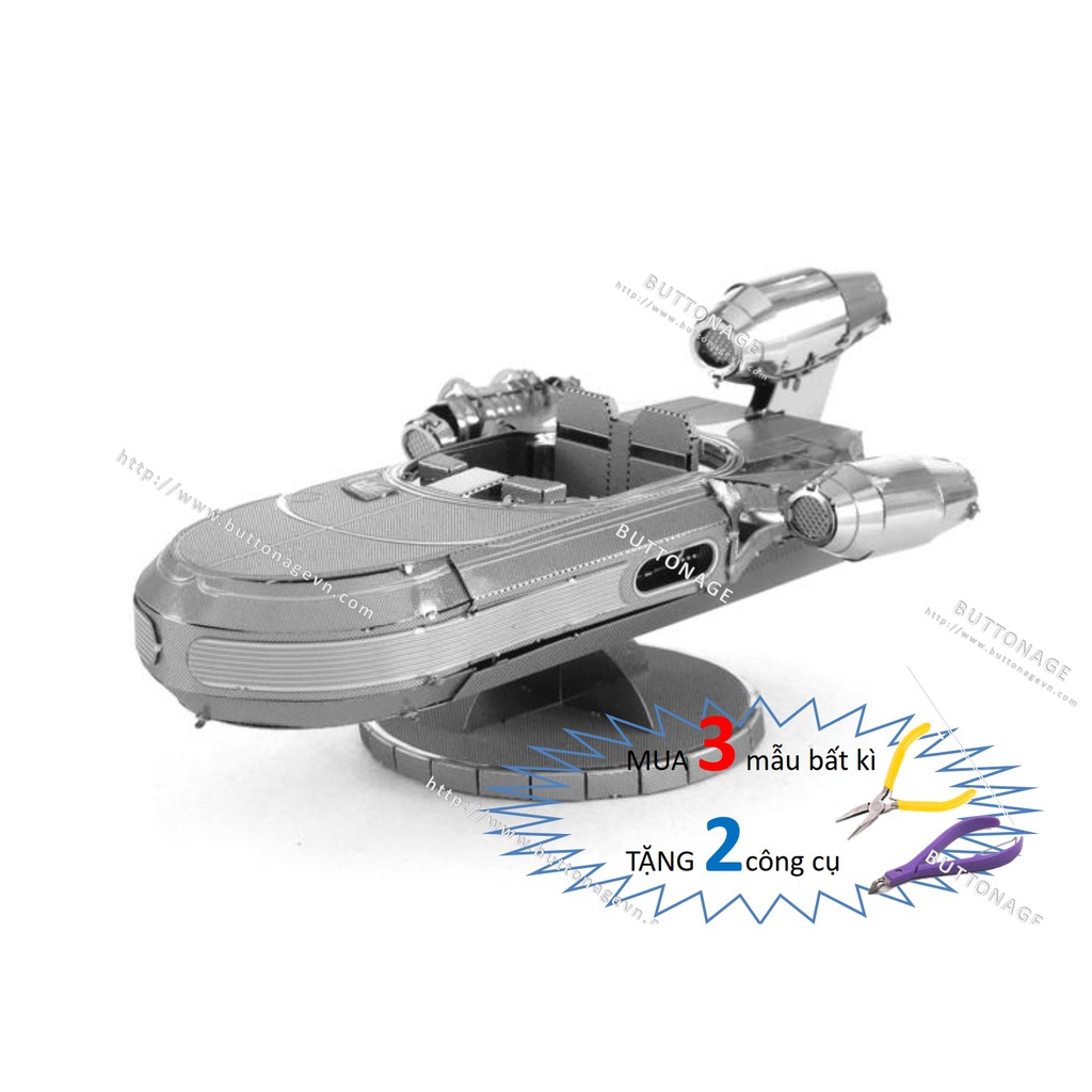 Mô Hình Lắp Ráp 3d Tàu Đệm Không Gian Landspeeder X-34