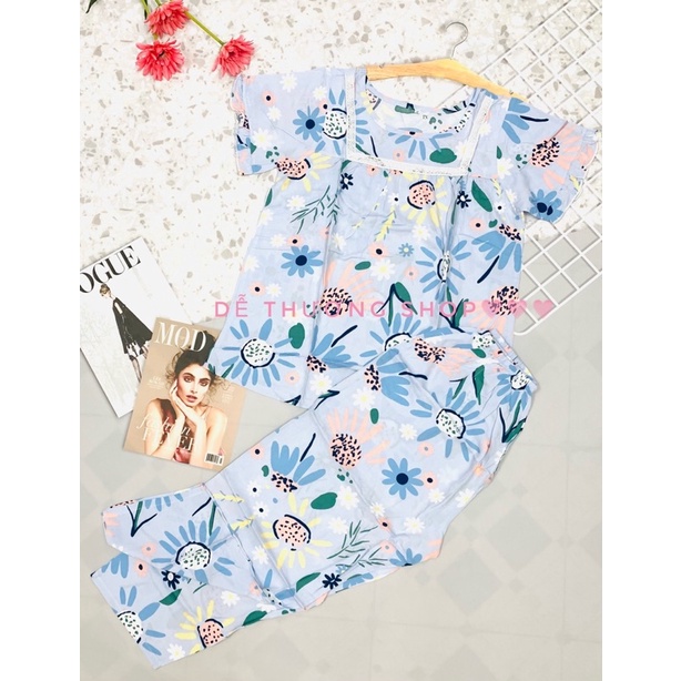 BỘ DÀI 9 TẤC CÓ TAY VIỀN REN NGỰC SIZE 4