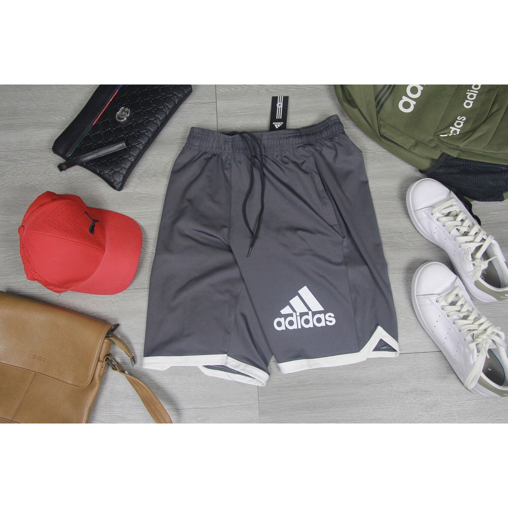 Quần Short Thun Adidas VLINE - Dạo Phố, Gym, Thể Thao - Nam [Ảnh Thật]