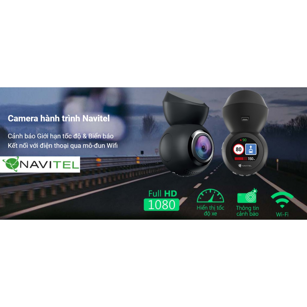 [Miễn Phí Lắp Đặt] Camera Hành Trình Navitel R1050 GPS