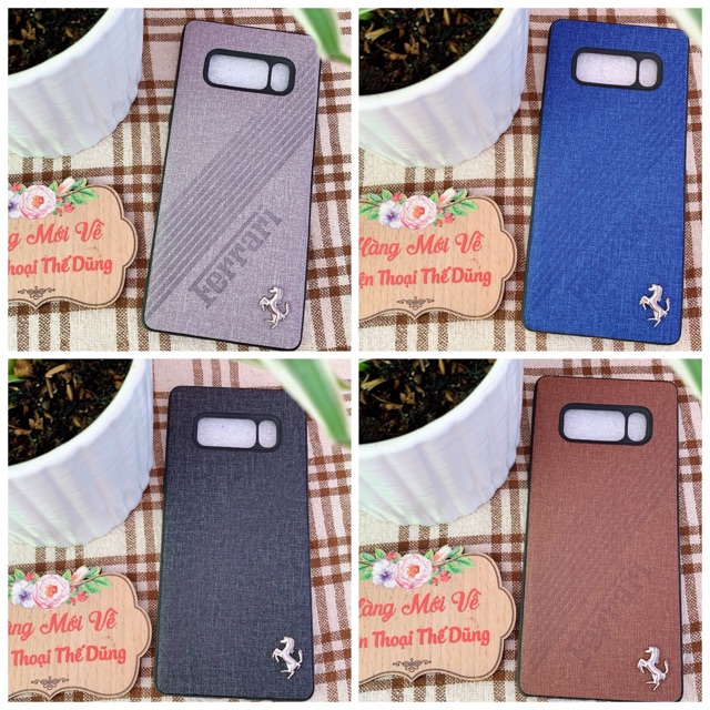Ốp lưng Samsung Note 8 giả da sang trọng cho nam
