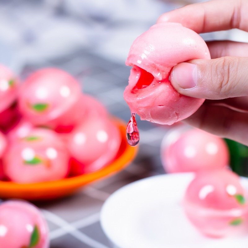 Lẻ 1 Viên Kẹo Dẻo Con Mắt BIG EYE BALL / Dưa hấu / Đào Có Nhân