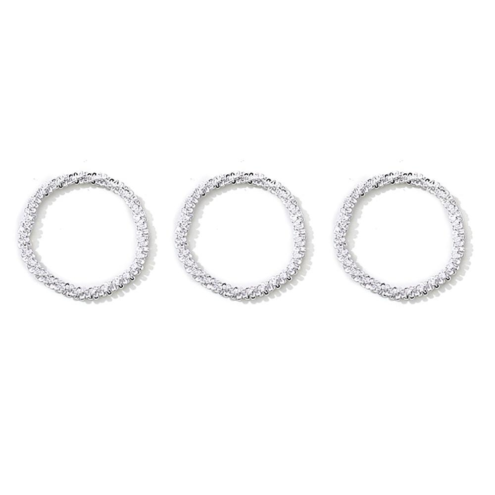 Bộ 3 nhẫn đính đá lấp lánh thời trang dành cho nữ