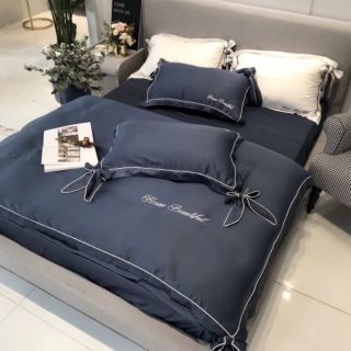 Set Lụa tencel thắt nơ 60s