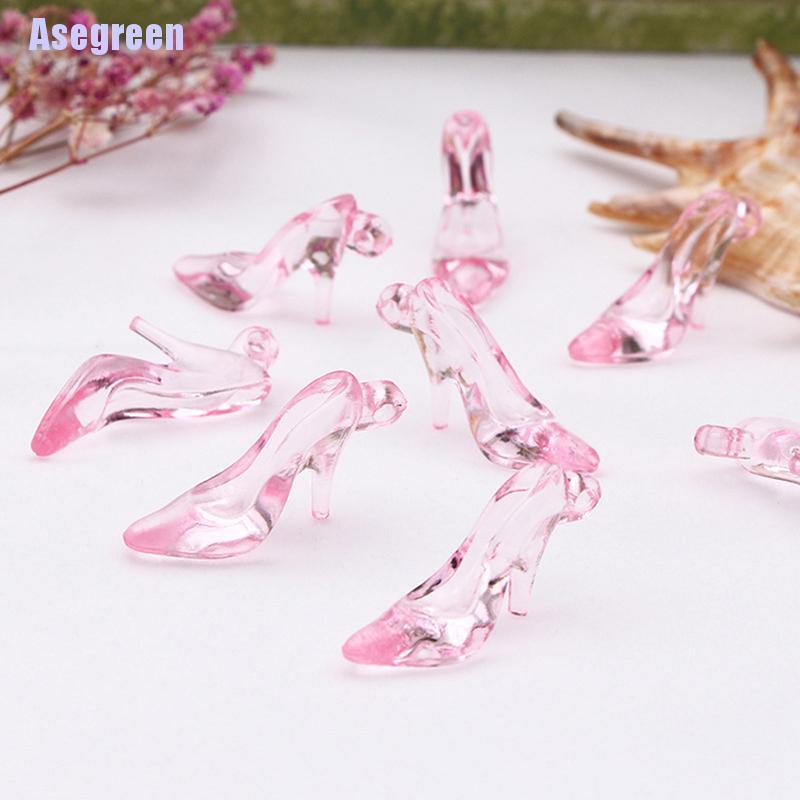 Set 24 Giày Cao Gót Trong Suốt Cho Nhà Búp Bê