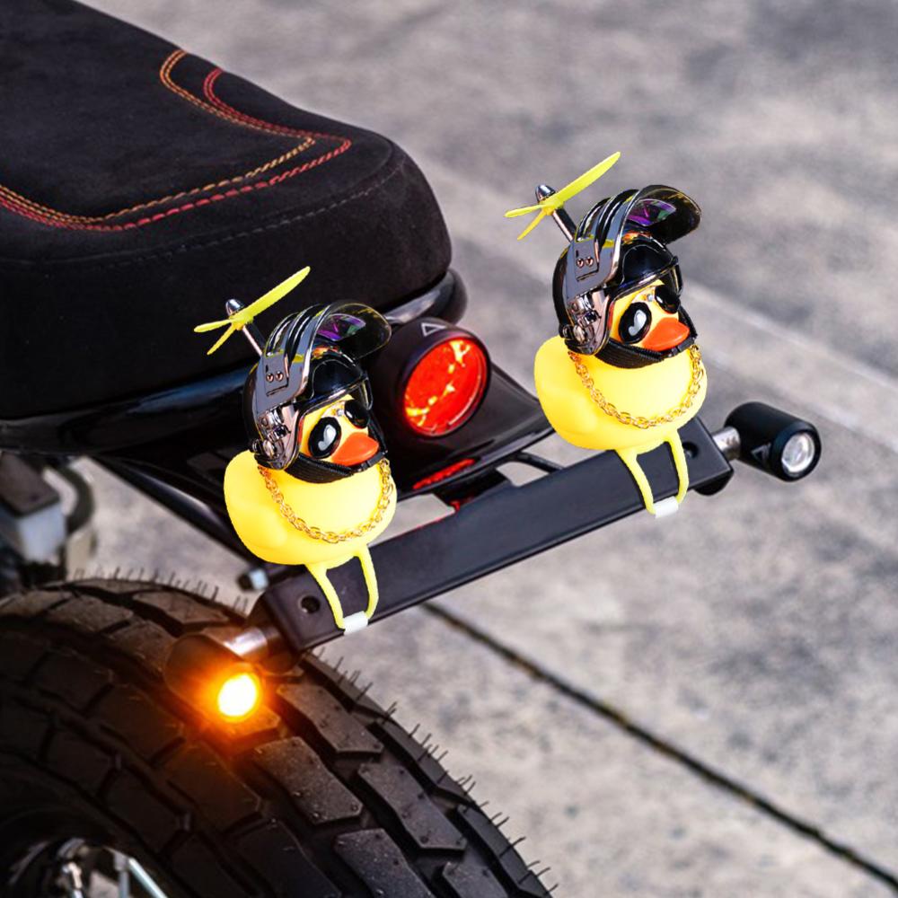 Đồ Chơi Vịt Vàng 3 Cánh Bằng Silicone Trang Trí Xe Đạp/Xe Mô Tô R2T3