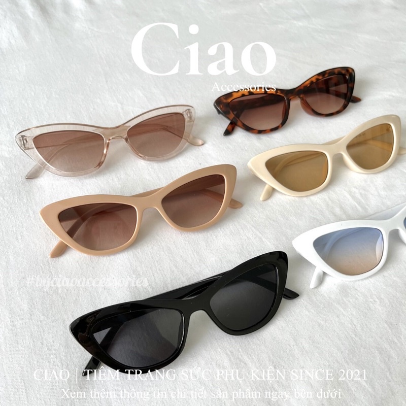 [HOẢ TỐC 1H] Kính mát/ Kính mắt thiết kế đơn giản mã 13 phong cách Ciao accessories
