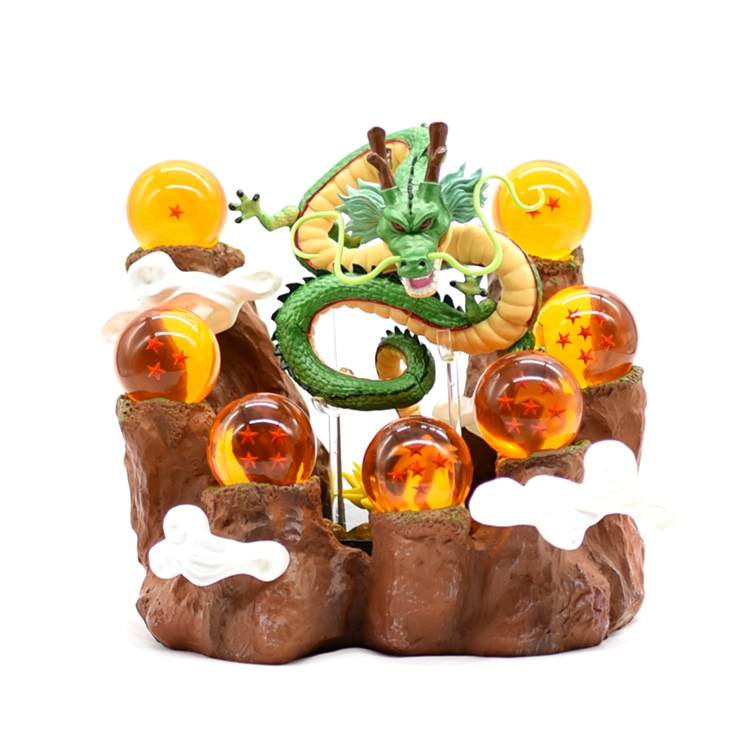 MH20 - Bộ Mô Hình Cao Cấp 7 Viên Ngọc Rồng + Rồng Thần Shenlong Cao 20cm - Mô Hình Dragon Ball