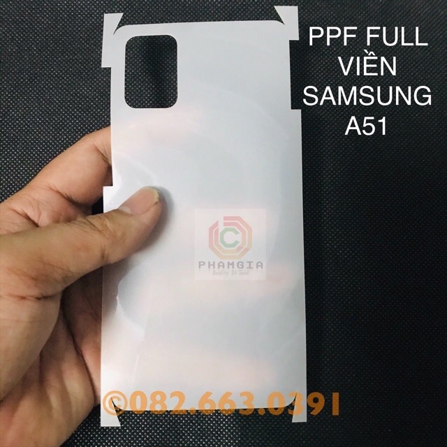 Dán PPF Samsung A51/A71 (full viền)