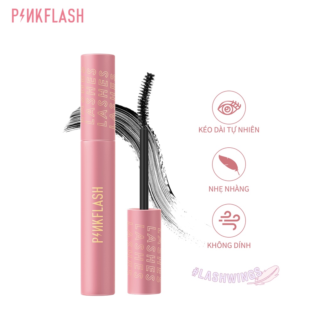 Mascara chuốt mi PINKFLASH PF-E06 6g nối dài tự nhiên chống nhòe lâu trôi không bong tróc không bết dính | BigBuy360 - bigbuy360.vn
