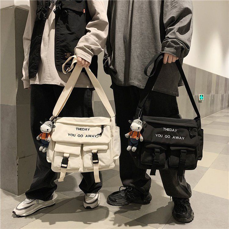 Túi tote đeo chéo nam nữ vải canvas  đeo vai phong cách unisex thời trang hàn quốc