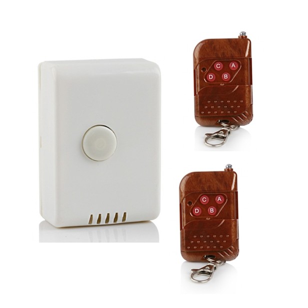 Công tắc điều khiển từ xa sóng 433 RF15 kèm 02 Remote RF vỏ vân gỗ