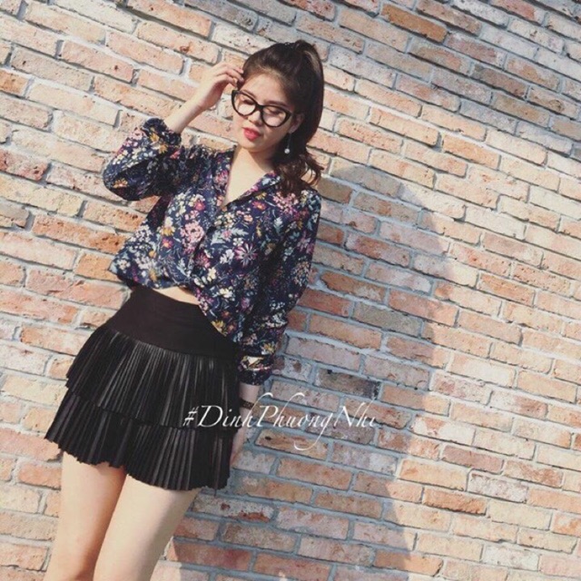 Chân váy tầng xếp ly _ Hàng Quảng Châu