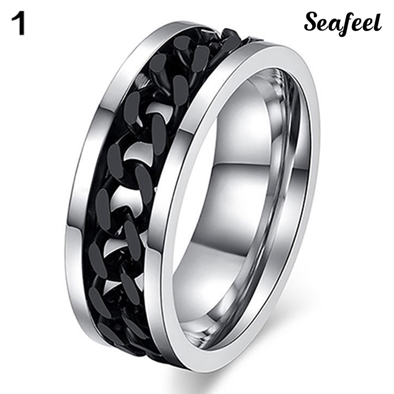 SF Nhẫn Thép Không Gỉ Phong Cách Punk Cho Nam Và Nữ