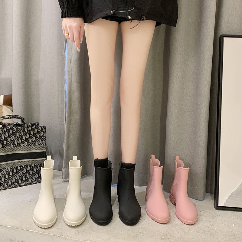 Giày Bốt Martin Đi Mưa Đế Dày Tăng Chiều Cao Chống Trượt / Thấm Nước / Mài Mòn Màu Sắc Thời Trang Cho Nữ