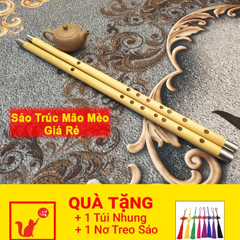 Sáo Trúc Mão Mèo 89K Giá Rẻ 🎁FREESHIP🎁 Sáo Trúc Mão Mèo Chính Hãng