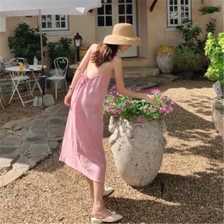 Váy maxy đũi hở lưng dáng dài