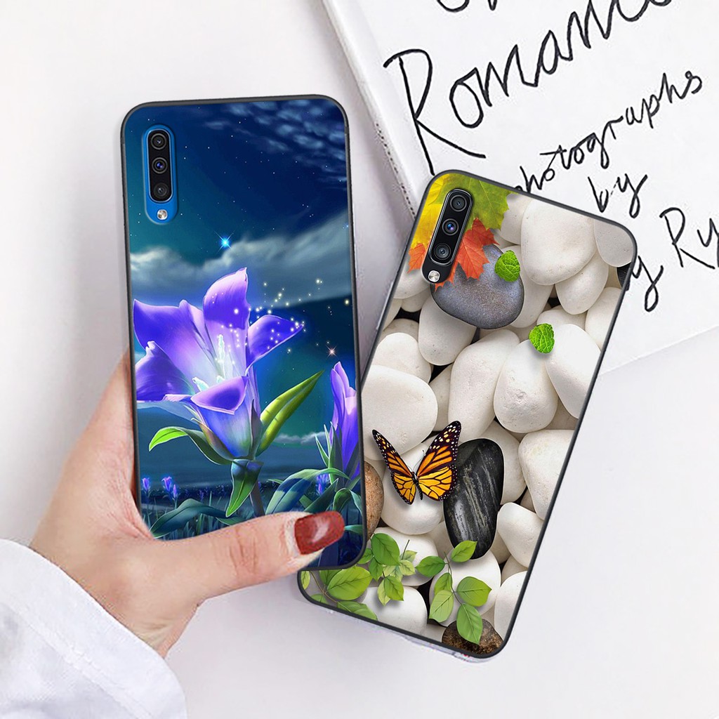 ốp sam sung in hình HOA LÁ cho máy SS A20S-A30S-A50S-A70-A7 2018-A9 2018