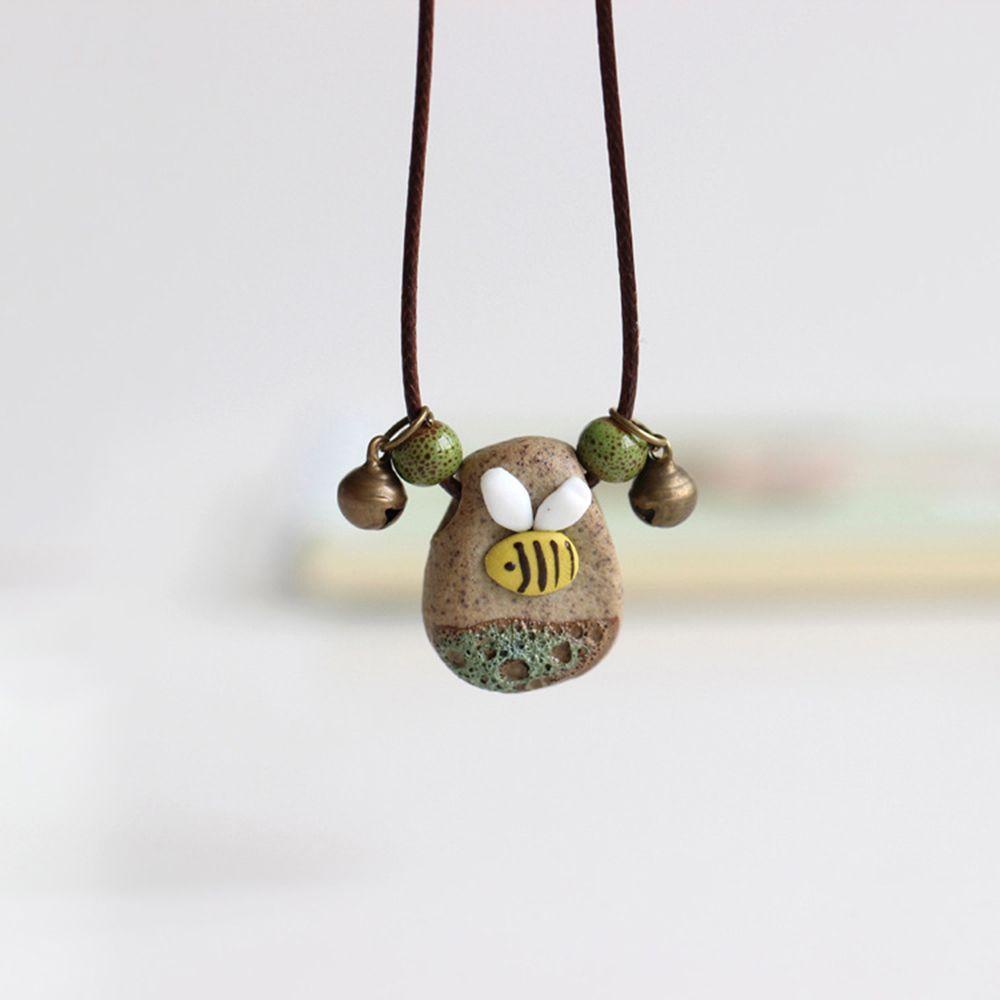 ANEMONE Vòng cổ Mặt Hình Con Ong Thời Trang Mùa Hè Cho Nam Và Nữ