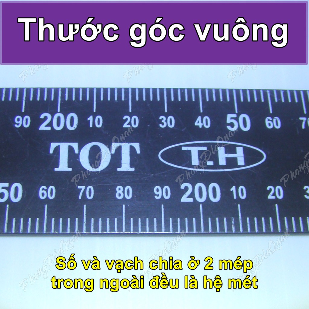 Thước góc vuông (thước vuông, thước ke góc vuông, ê ke)