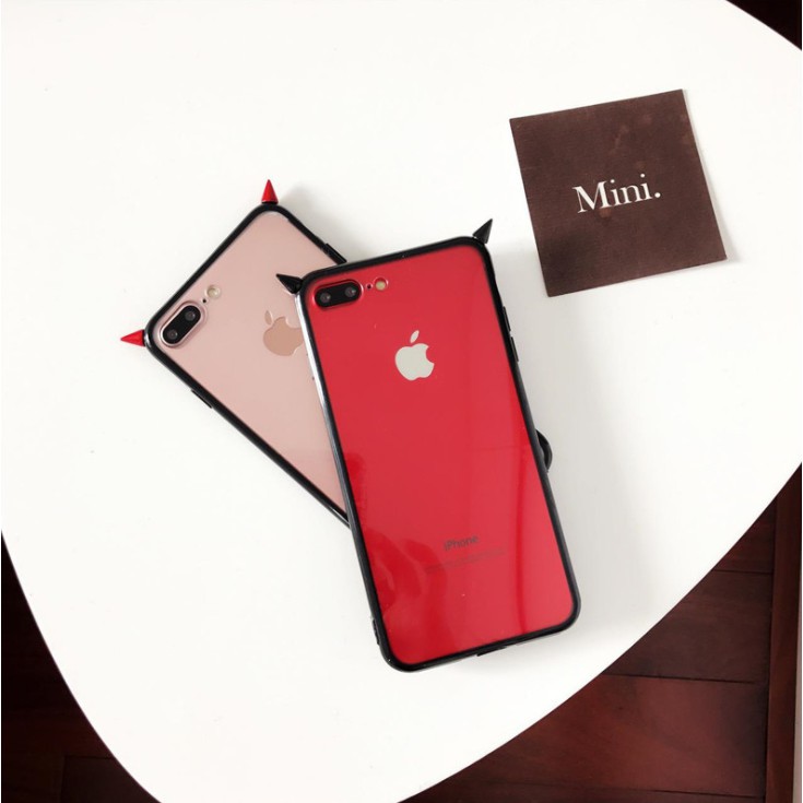 Ốp lưng trong suốt phối sừng cho iPhone 6 6s 7 8 plus X iPhone 5 5S SE casing iPhone 11 pro max XR | BigBuy360 - bigbuy360.vn