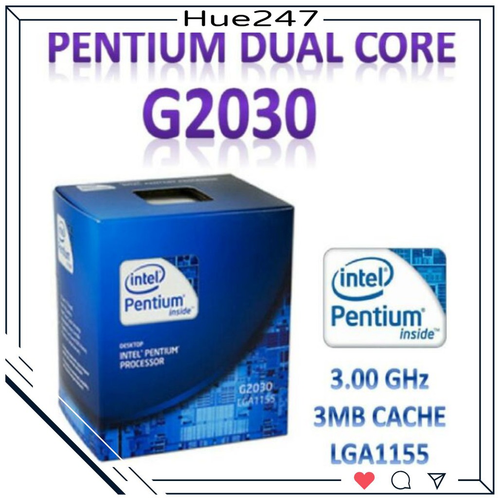 Bộ vi xử lý Intel Pentium G2030 3.0Ghz box - bán cho khách đã follow [RẺ NHẤT HUẾ] [RẺ NHẤT HUẾ]