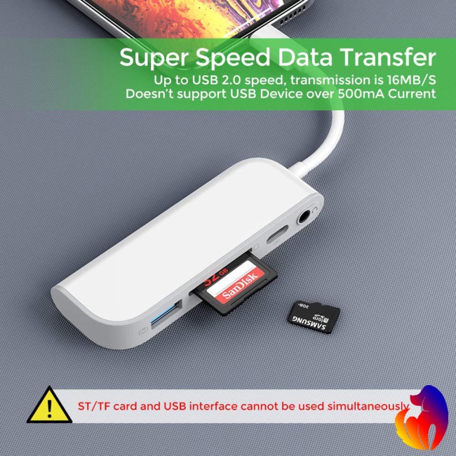 Đầu Đọc Thẻ Nhớ Sd Tf Và Tai Nghe 3.5mm Cho Iphone | BigBuy360 - bigbuy360.vn